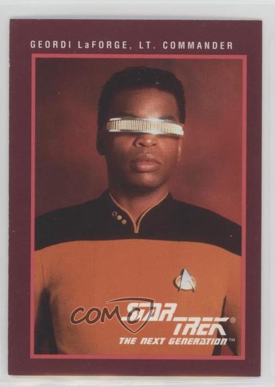 1991 Impel Star Trek 25° anniversario LeVar Burton Geordi LaForge #112 08wd