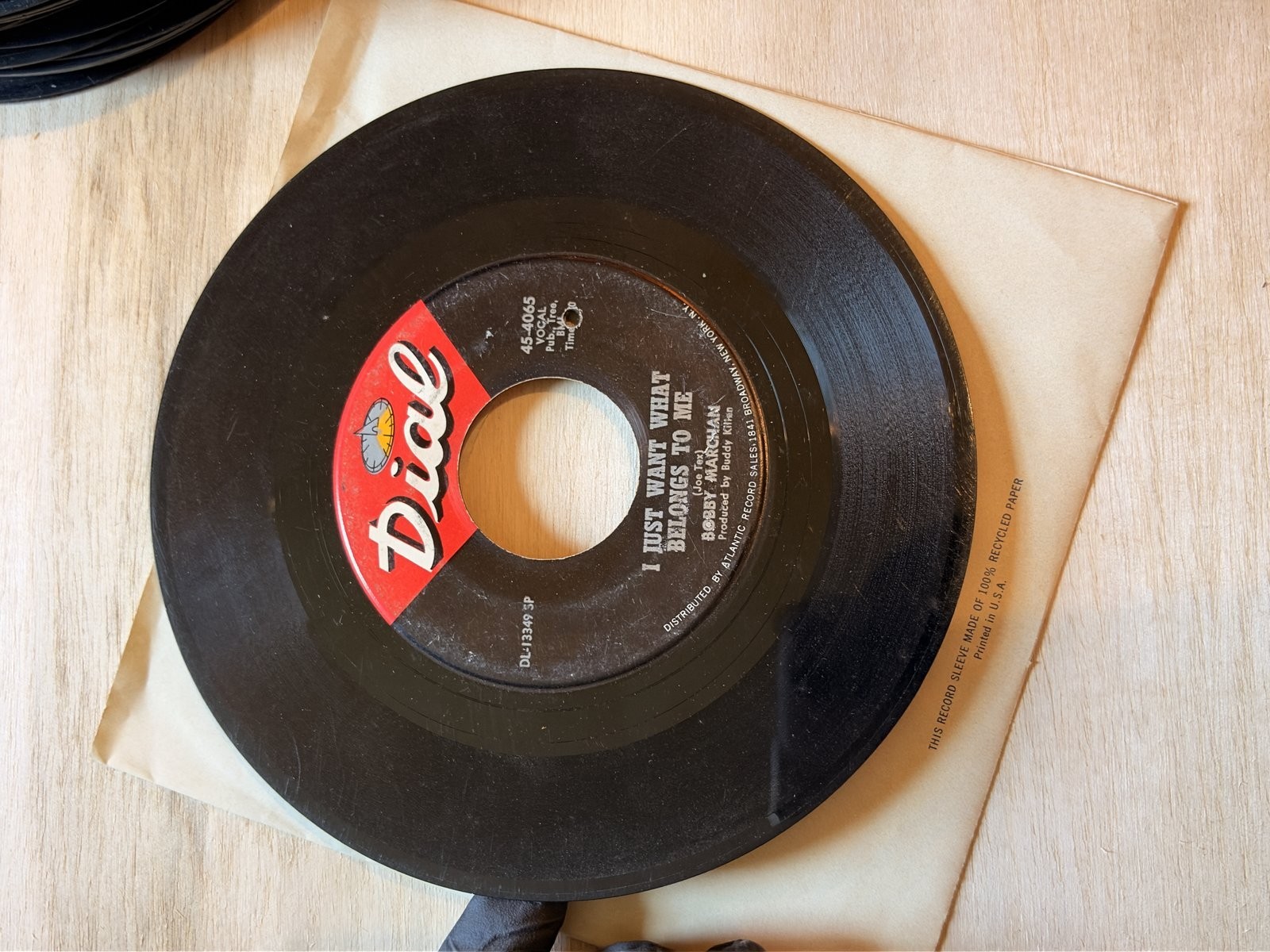 Bobby Marchan I Just Want What Belongs To Me Dial 45-4065 45 1967 Promo Soul