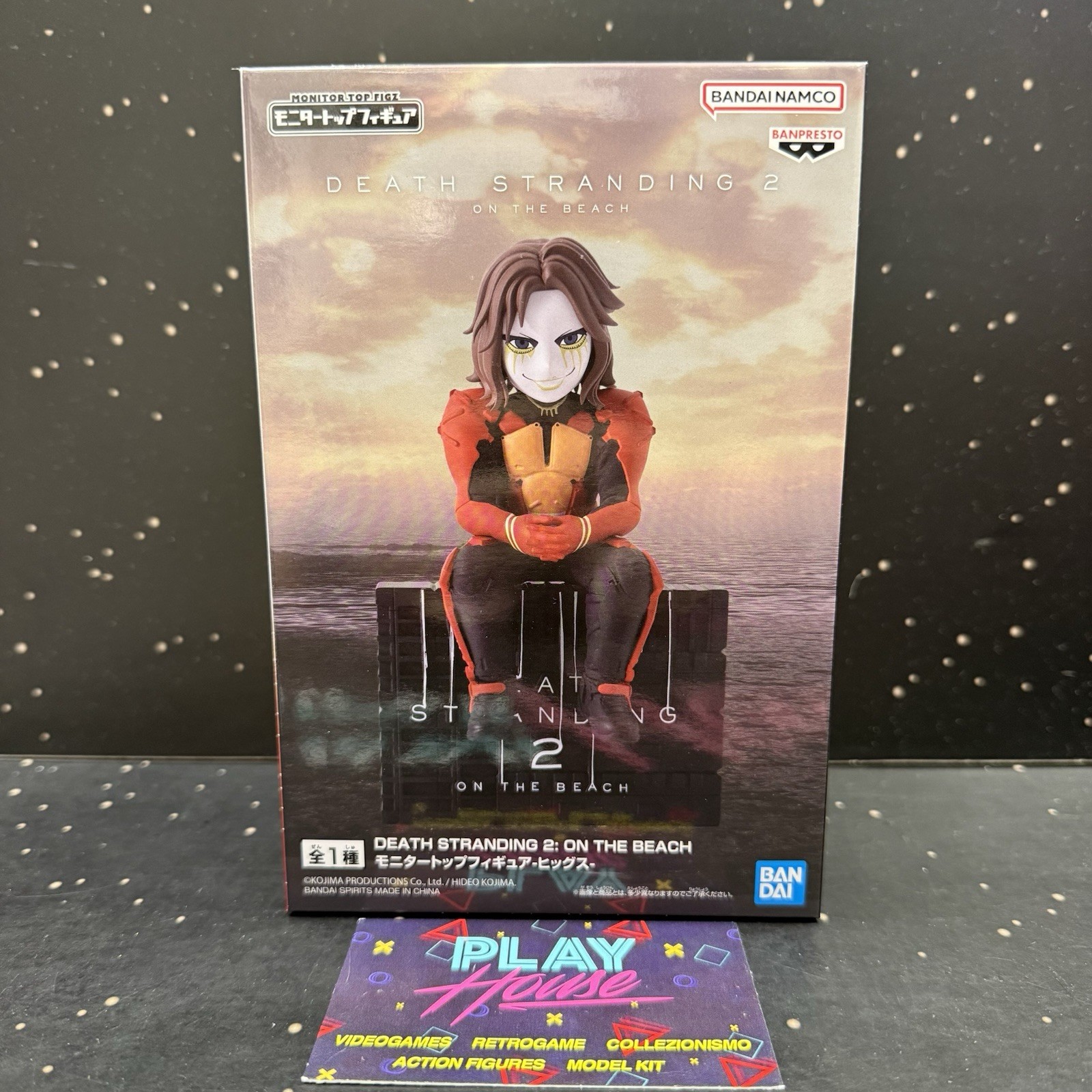 HIGGS DEATH STRANDING 2 12 CM ACTION FIGURE TOP MONITOR NUOVA BANPRESTO BANDAI