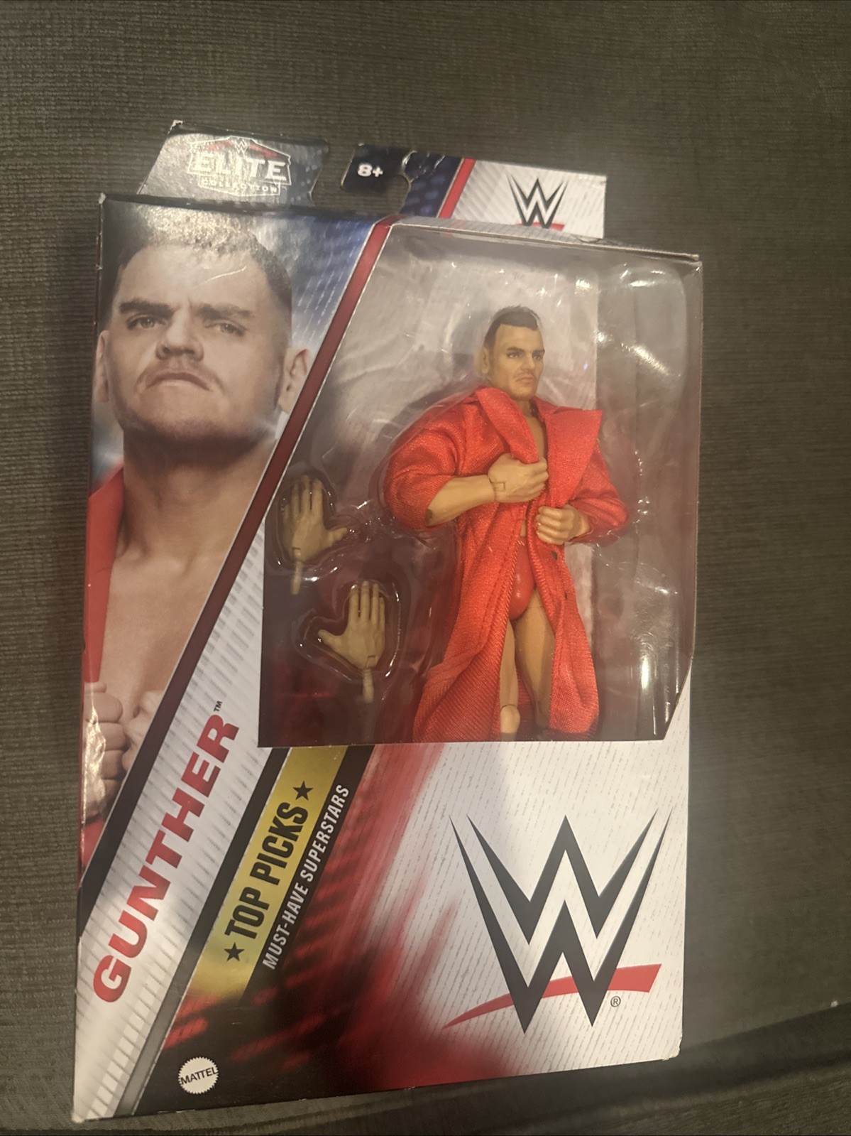 GUNTHER - Modellino WWE WWF Mattel Elite Collection TOP PICKS 2024 USURA SCATOLA