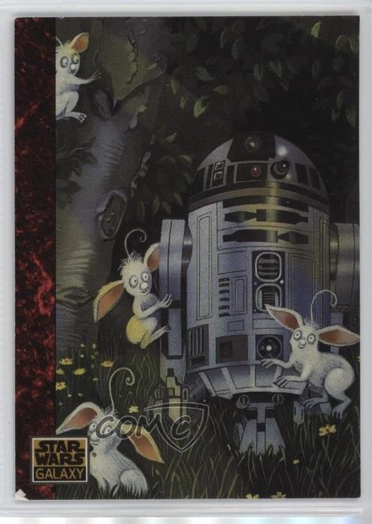 1993 Topps Star Wars Galaxy The Art of Star Wars If Droids Can Frolic #61 8d4