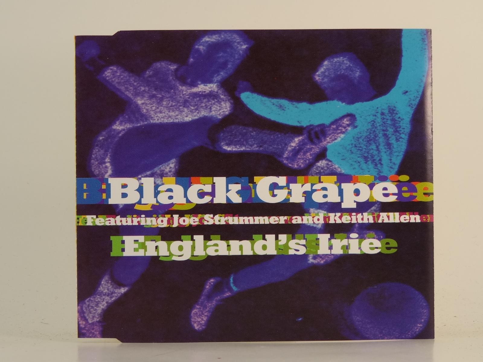 BLACK GRAPE FT JOE STRUMMER AND KEITH ALLEN ENGLAND'S IRIE (H1) 4 Track Promo CD