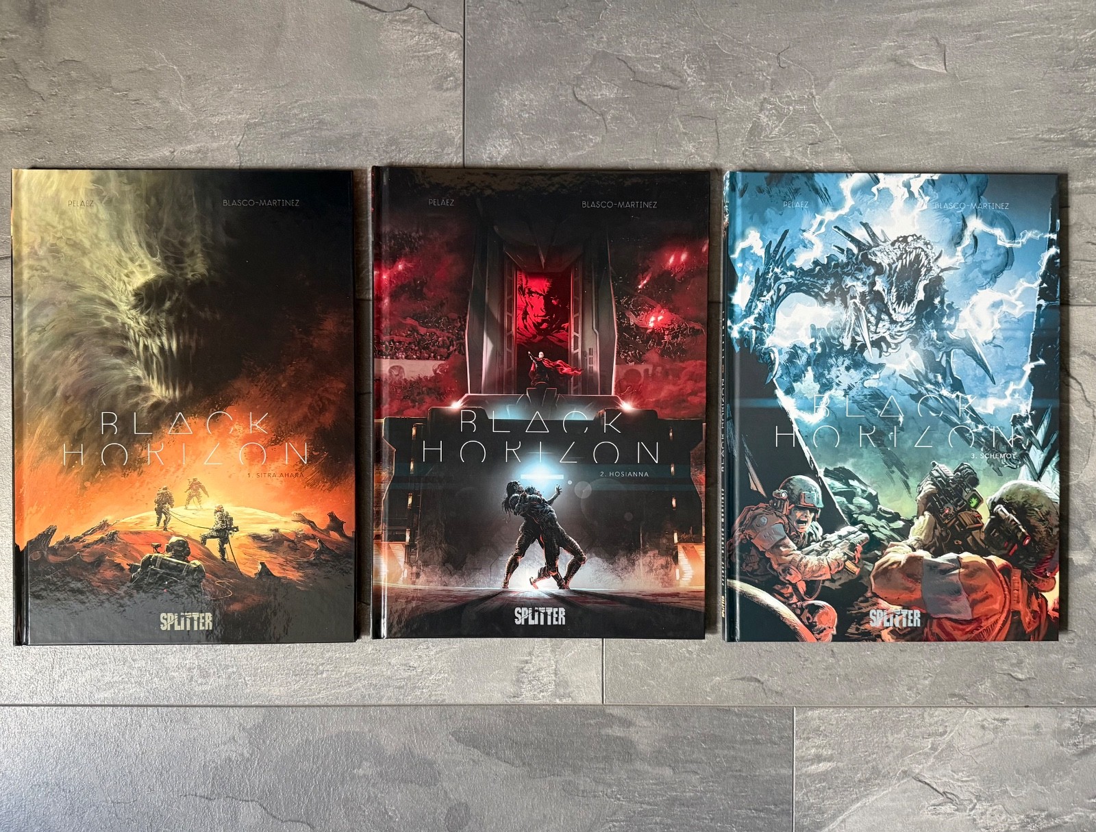 Black Horizon 1, 2, 3, Splitter Editore, Album Copertina Rigida, Completato