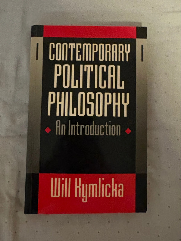 Contemporary political philosophy