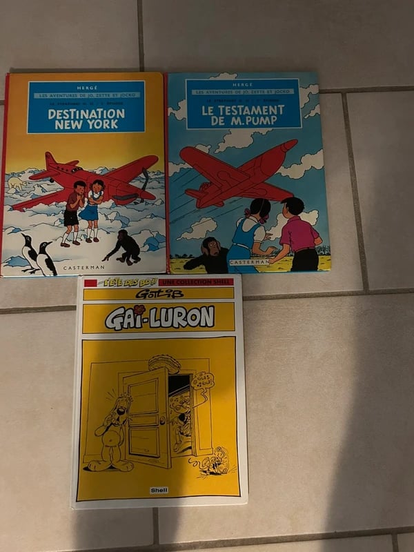 Lot de 5 bd Quick et Flupke - Jo zette et jocko - gai-luron