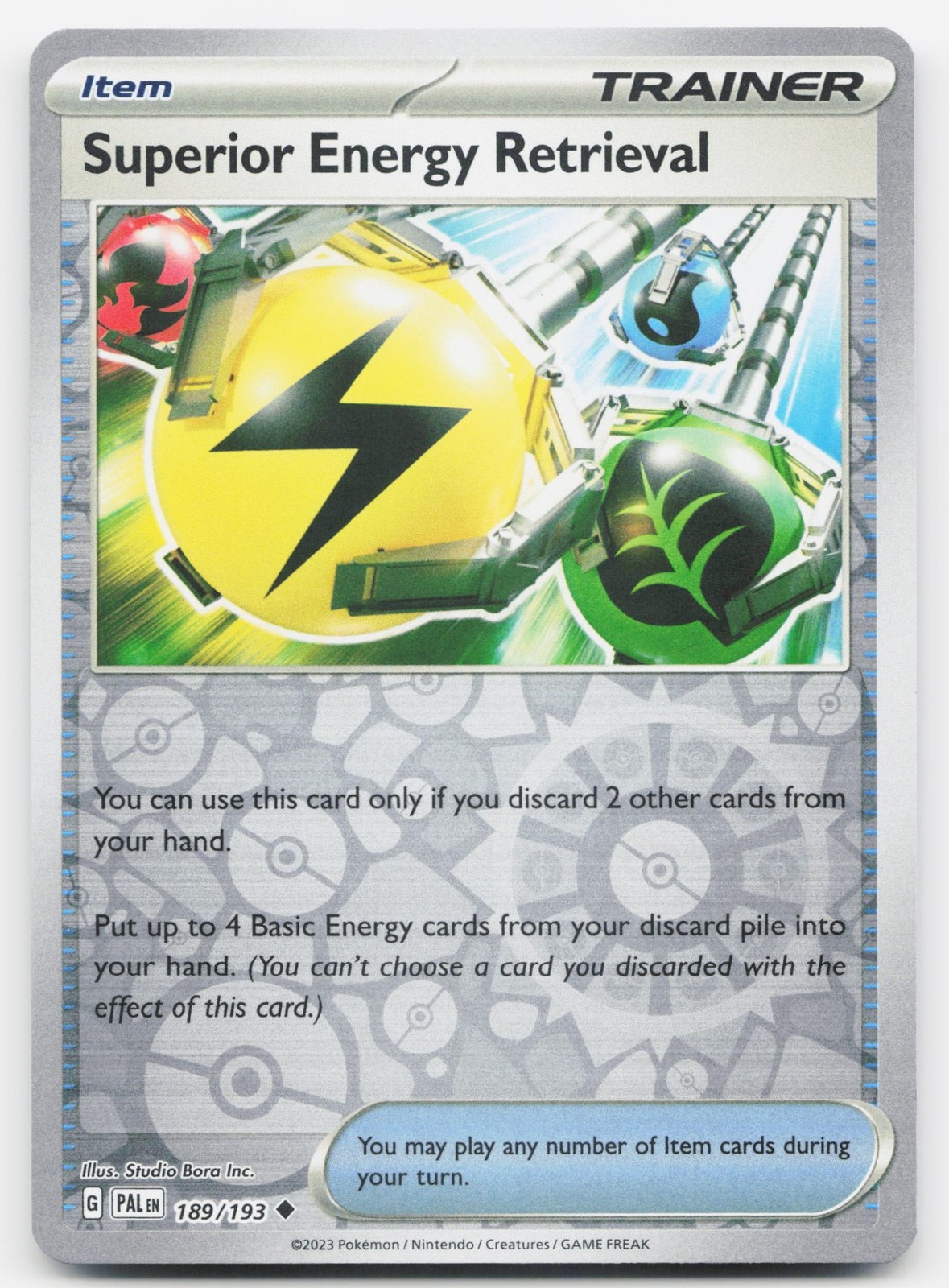 Superior Energy Retrieval Reverse Holofoil [PAL - 189/193] Uncommon Pokemon TCG