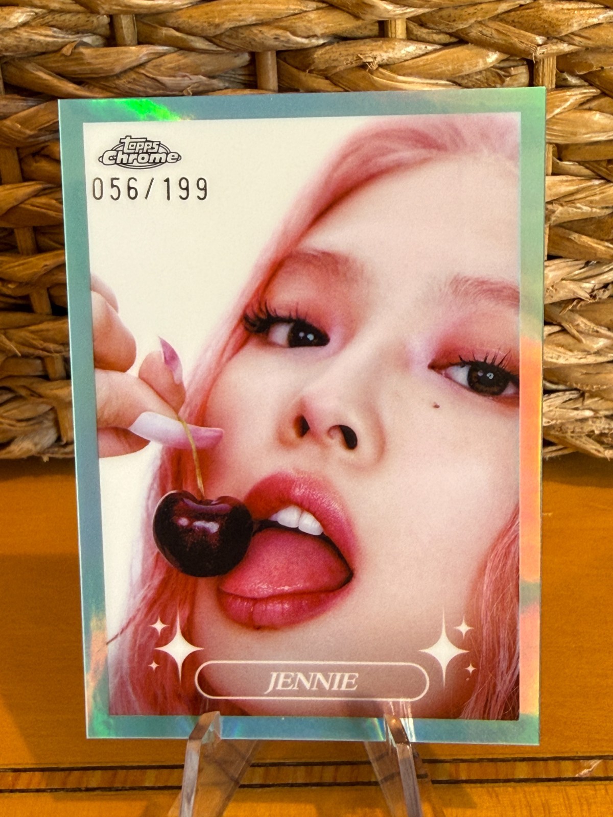 1374 2026 TOPPS CHROME JENNIE REFRACTOR #CC6 AQUA 056/199