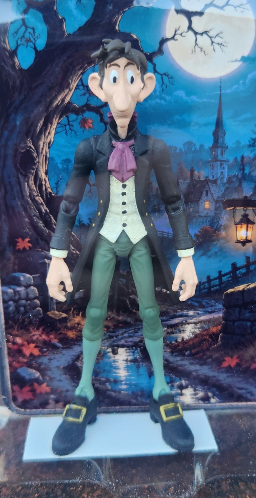 Ichabod Crane  - Legend Of Sleepy Hollow - Custom 4.5 Scale Figure - Disney 