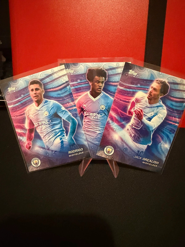Pack 5 Cartas Manchester City - Topps Inception Rodri, Touré