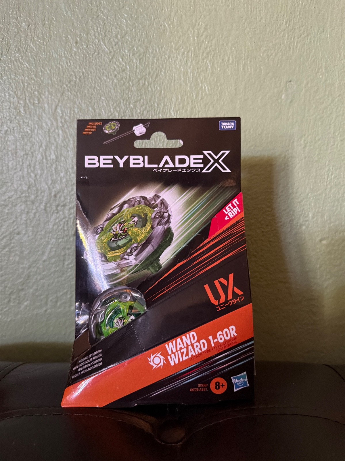 Beyblade X Wand Wizard 1-60R Verde Hasbro SIGILLATO