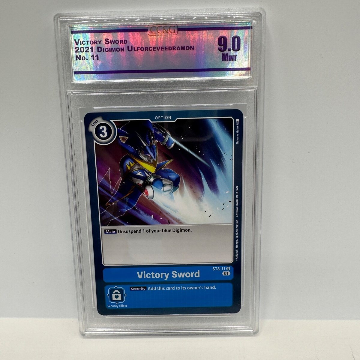 Carta Digimon Victory Sword 11 UlforceVeedramon 2021 CC&G 9.0 come nuova