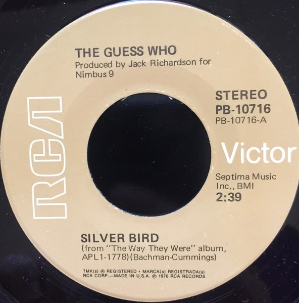 The Guess Who - Silver Bird (7") (Near Mint (NM or M-)) - 3242701166