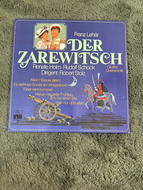 Franz Lehár – Der Zarewitsch – Renate Holm & Rudolf Schock – Vinyl LP