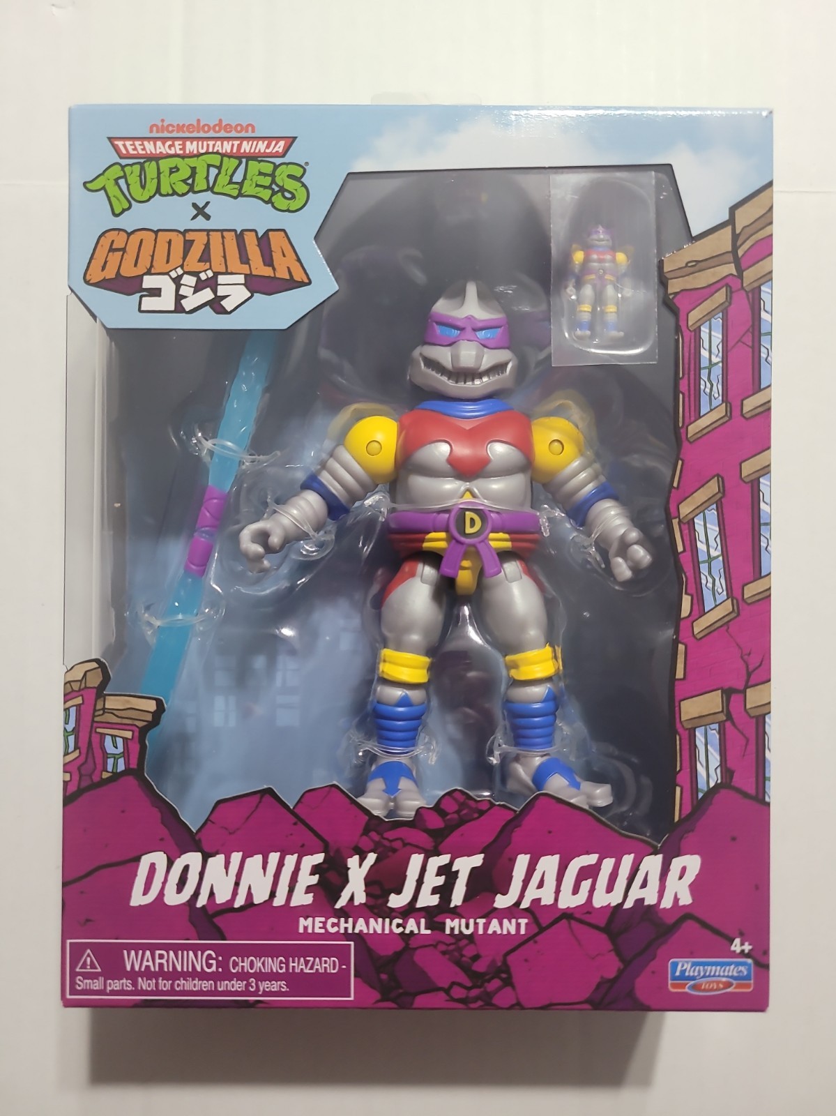 TMNT X Godzilla Crossover Figure DONNIE X JET JAGUAR sigillato a mano
