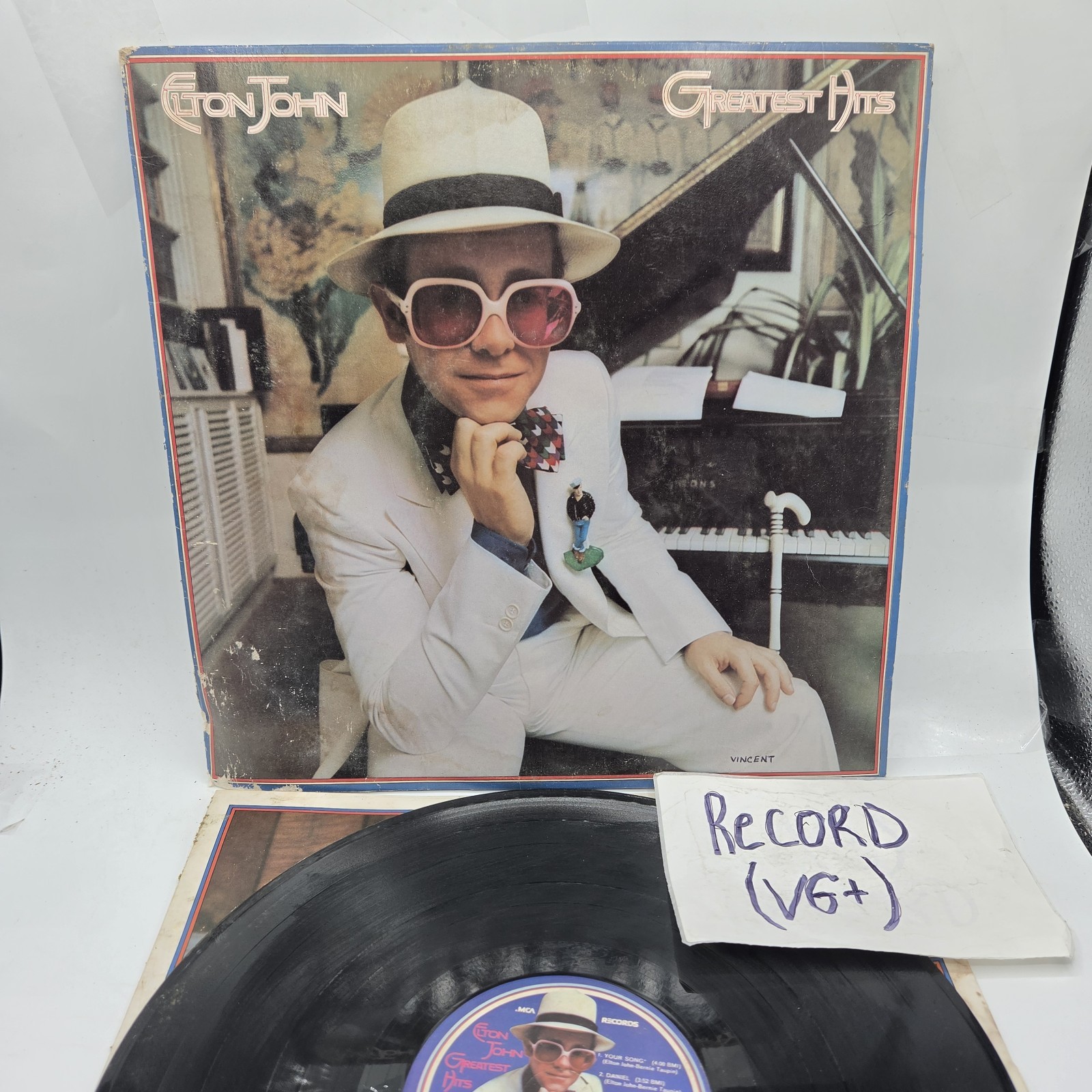 ELTON JOHN'S GREATEST HITS VINYL RECORD MCA 1974 Album VG+
