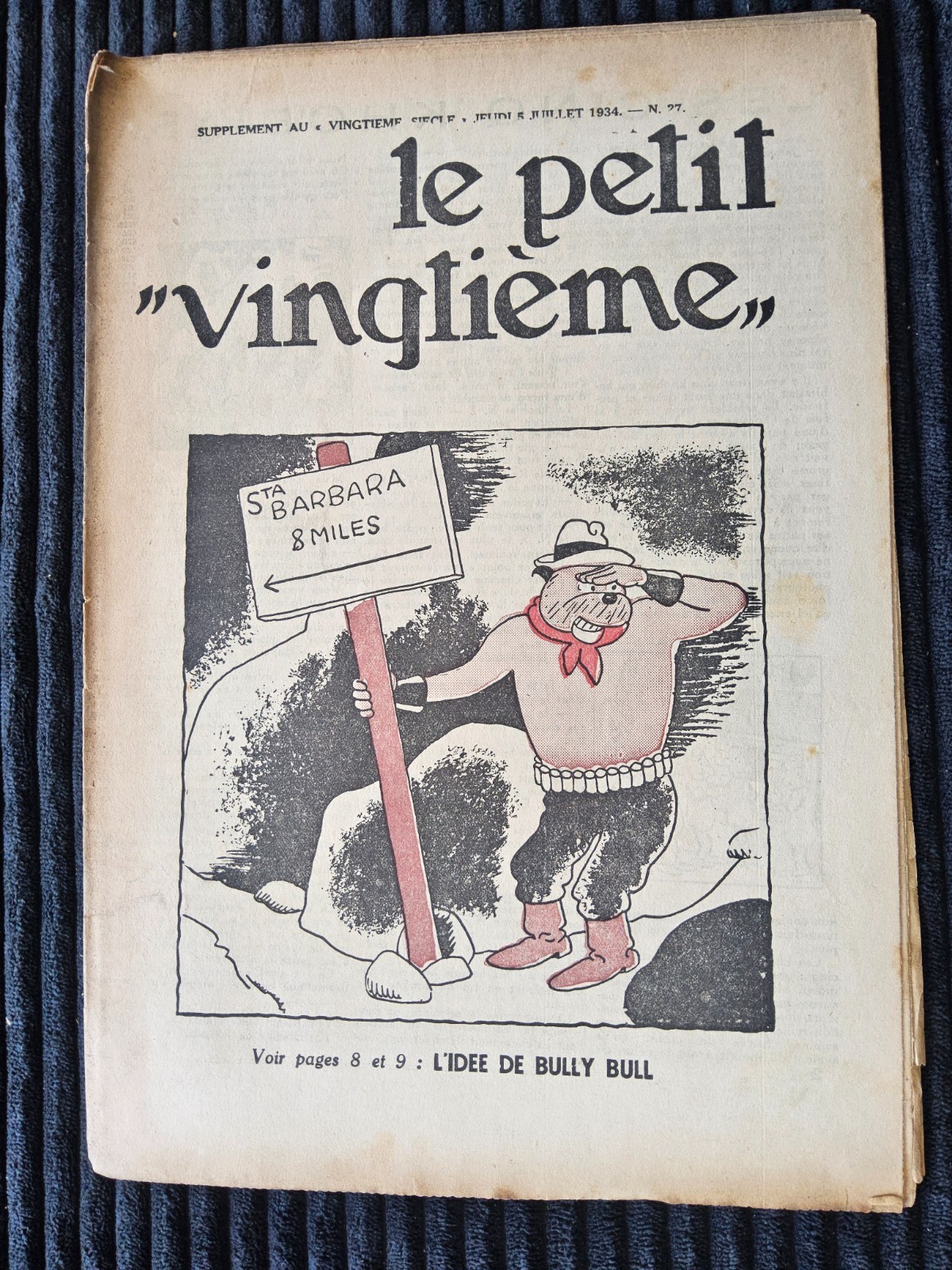 Tintin - Petit Vingtième - Numéro 27 de 1934