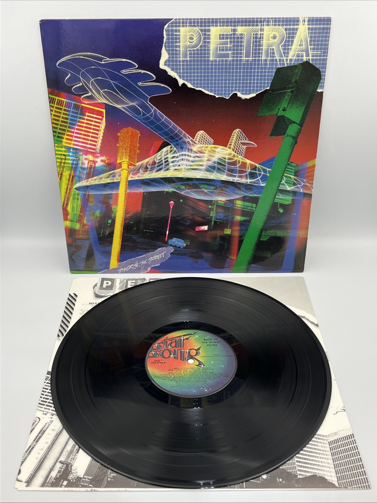 Petra Back to the Street Vinyl LP 1986 LP Record Star Song EX