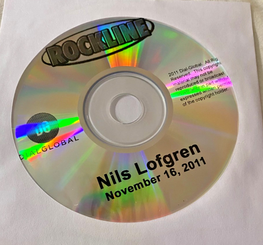 11/16/11 Nils Lofgren Radio Promo CD Old School E Street Band Interview