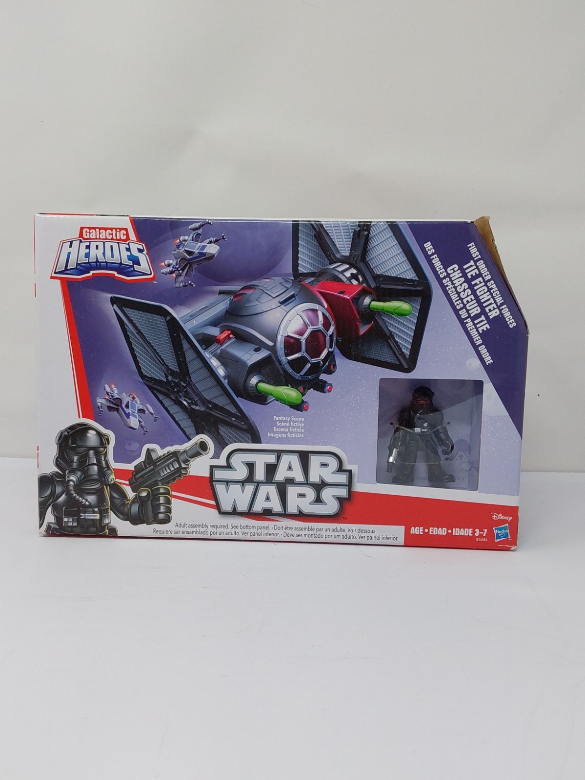 Star Wars Eroi Galattici Primo Ordine TIE Fighter & Figure Hasbro Disney 