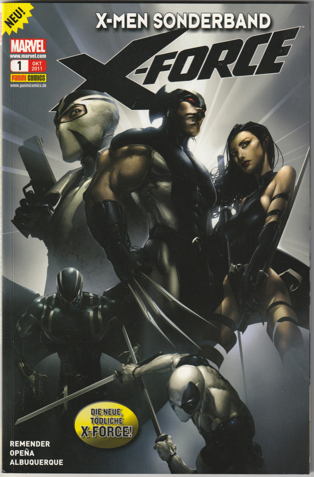 ✪ X-MEN SONDERBAND #1 X-FORCE, PANINI/MARVEL 2011 FUMETTO TRADE TASCABILE NUOVO