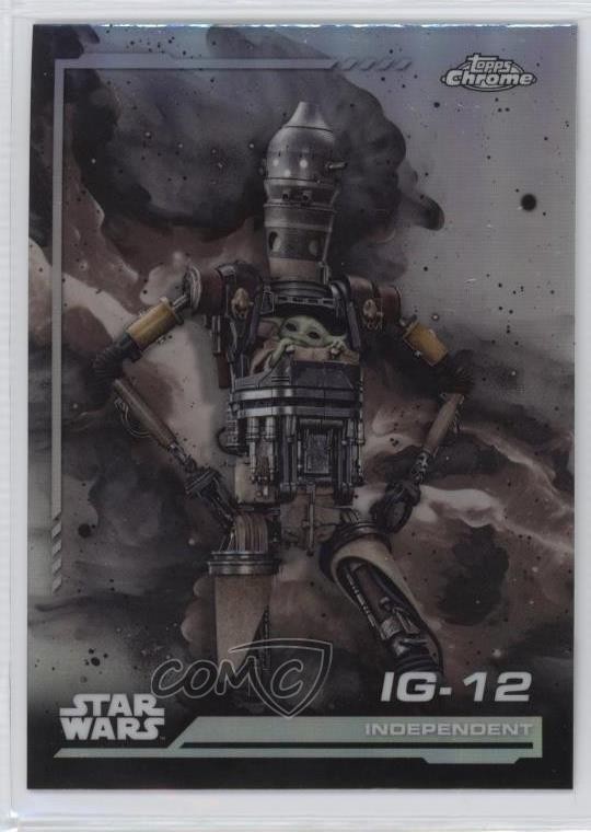 2024 Topps Chrome Star Wars rifrattore arcobaleno indipendente IG-12 #40 2k3