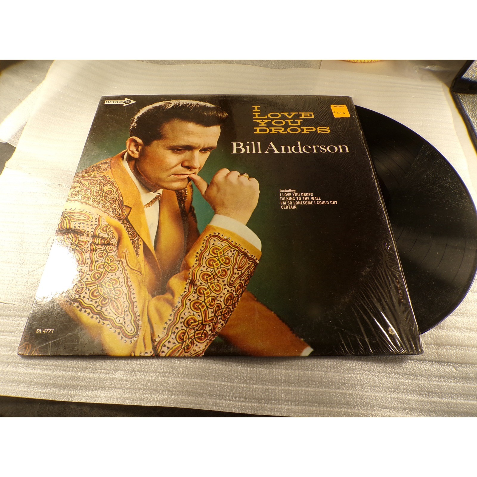 Bill Anderson I Love You Drops Vinyl LP Decca DL 4771 Mono 1966 Country Record