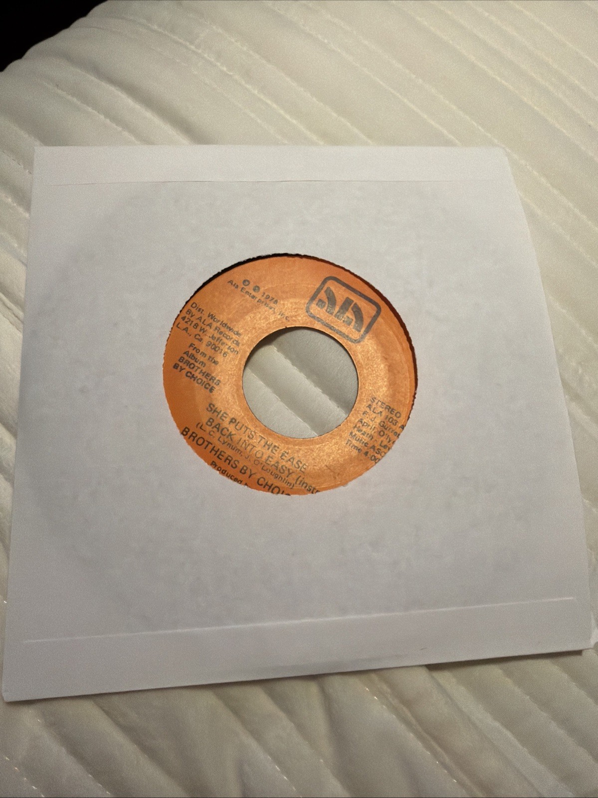 Brothers By Choice: She Puts The Ease Back Into Easy 45 - Funk Soul
