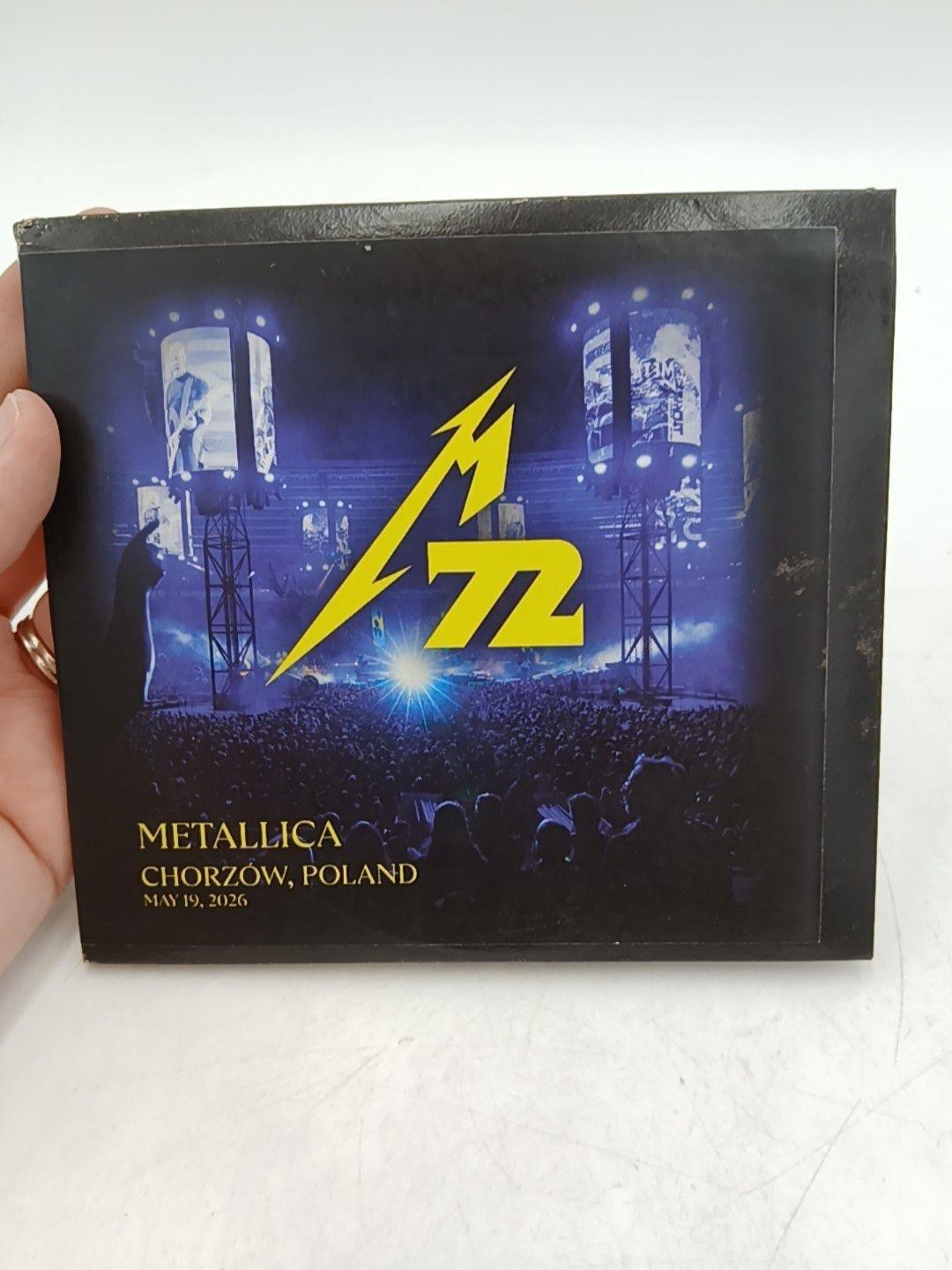 Metallica CD 20 M72 World Tour Chorzow Poland 2026 Live Album Blue Sleeve