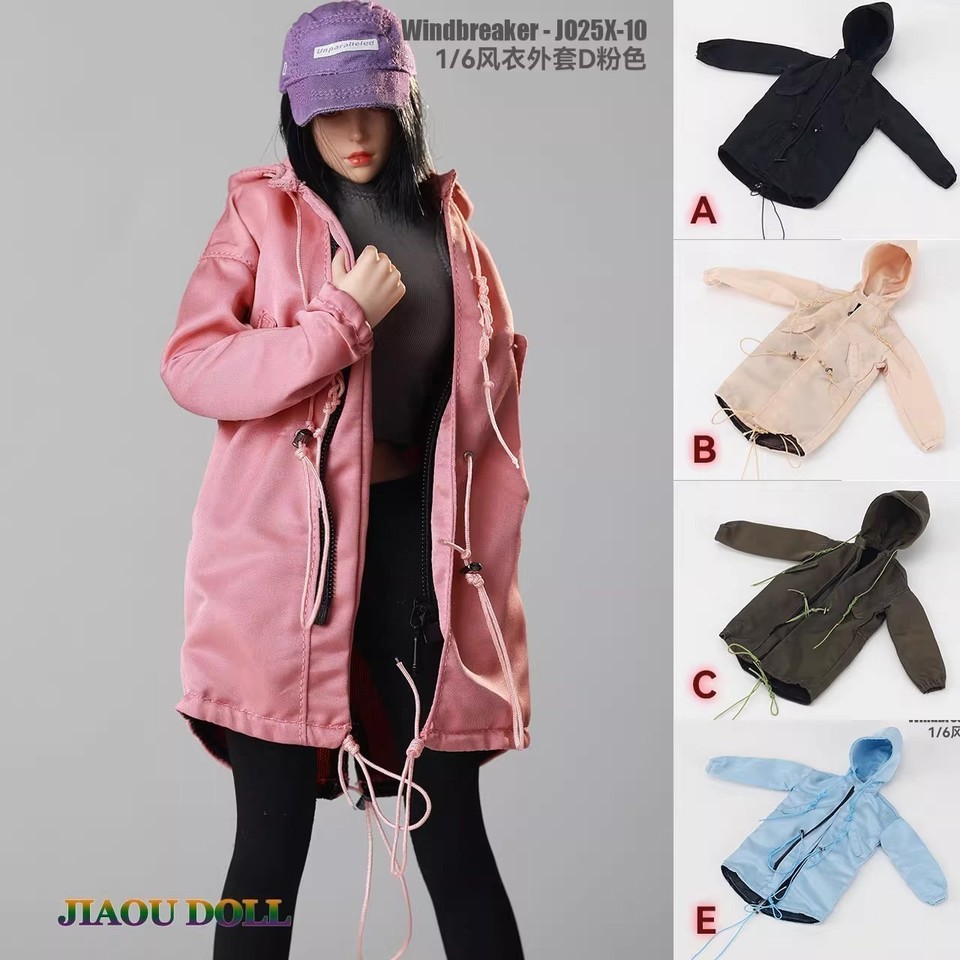 1/6 Female Windbreaker Coat Workwear Fit 12'' PH TBL HOT JIAOU Worldbox Figure