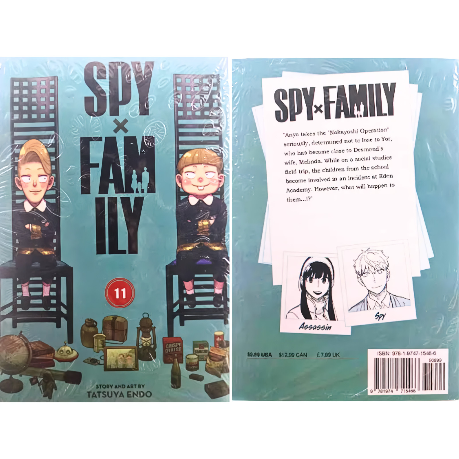 Spy x Family Manga Vol 1-12 Versione Inglese Anime Set Sciolto Lotto Tatsuya Endo Nuovo
