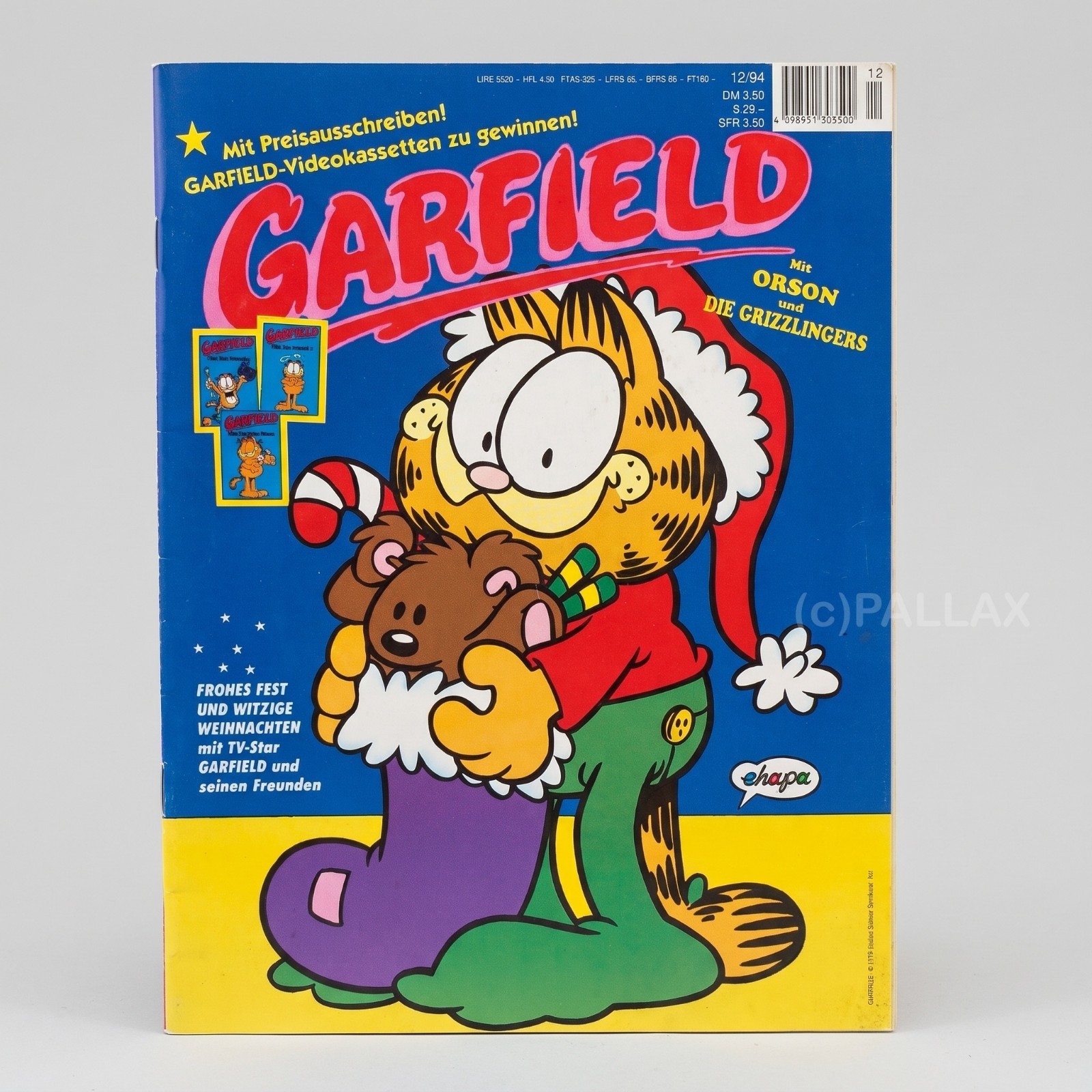 COMIC GARFIELD N.12/94 CON POSTER/EHAPA 1994