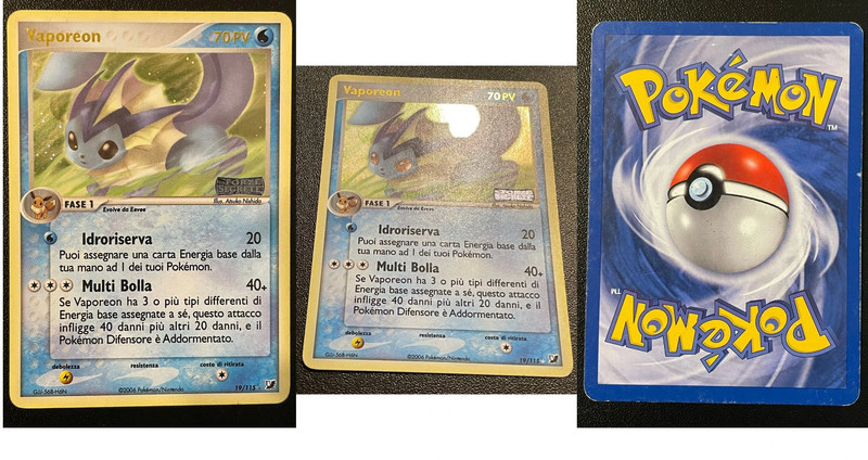 Vaporeon 19/115 Stamped - EX Forze Segrete
