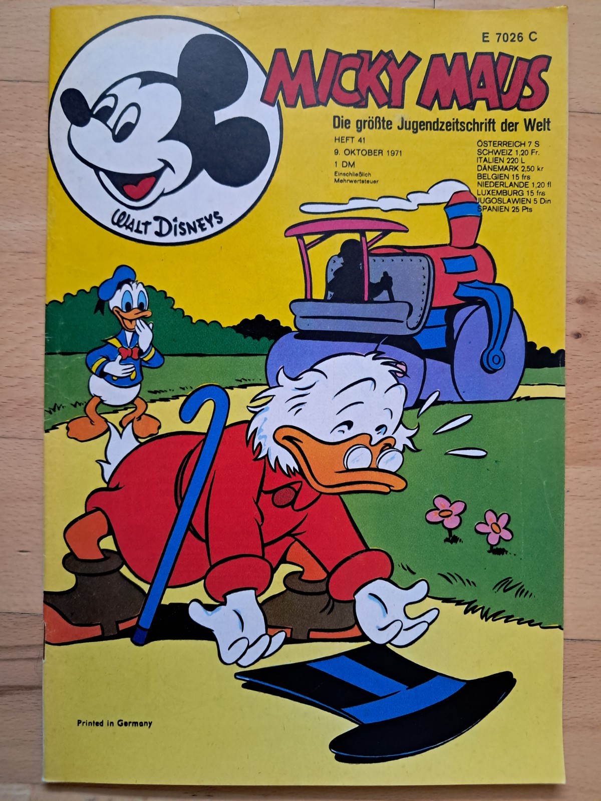Topolino n.41 del 9.10.1971 con giornale MMK, angolo da collezione, album calcio - Z0-1