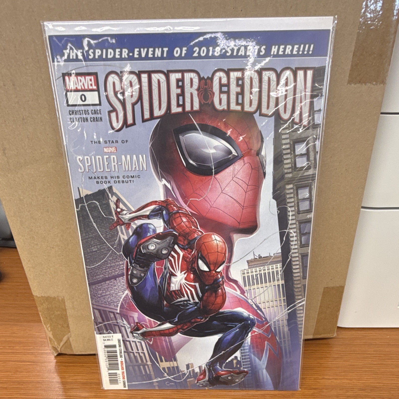 Spider-Geddon #0 Marvel Comics 2018 Christos Gage Clayton Crain Spider-Man