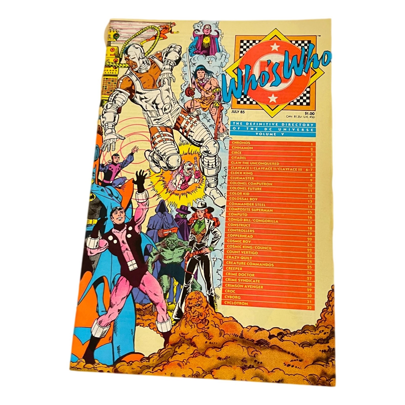 DC Universe Whos Who Comic Vol 5 Book English VG 1985 C Characters