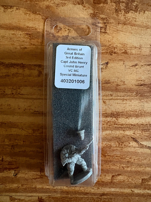 Figurine exclusive Captain John Henry Cound Brunt British Army Bolt Action