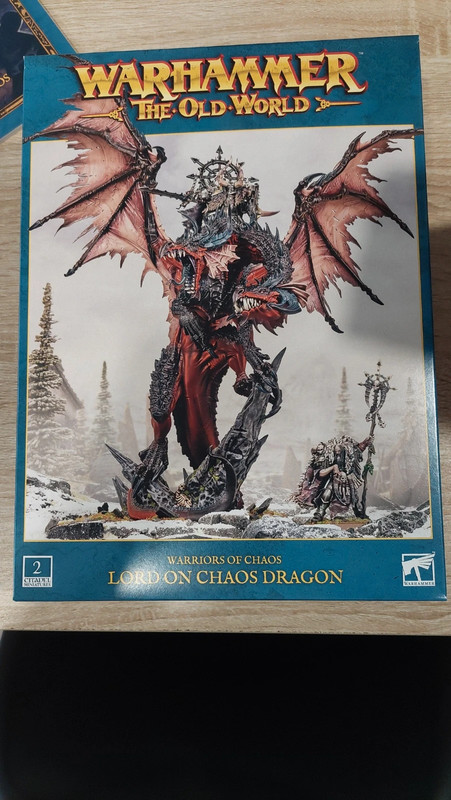 Warriors of chaos lord on chaos dragon