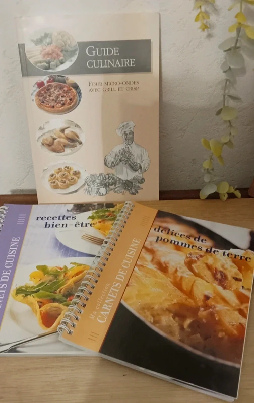 Lot de 3 livres de cuisine