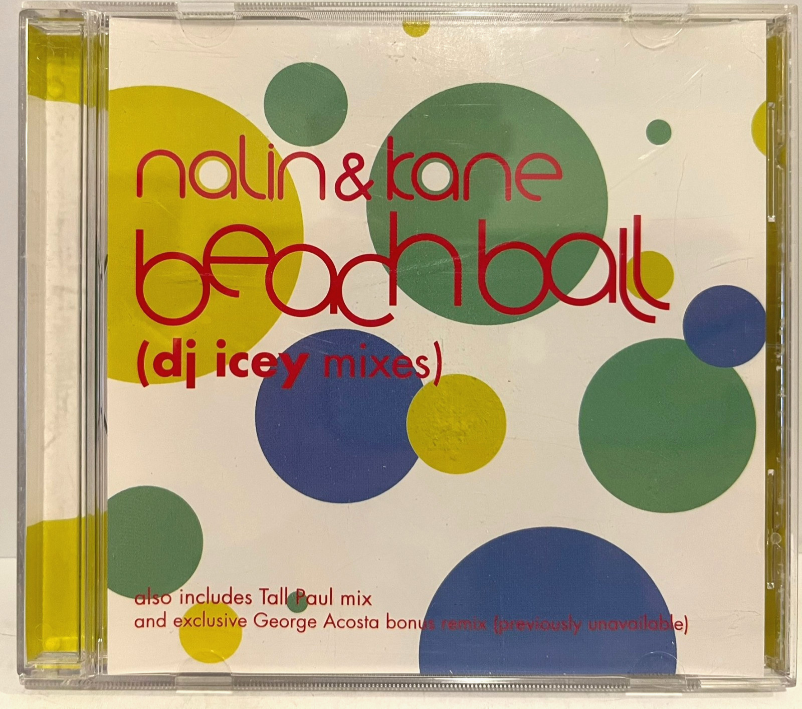 NALIN & KANE - Beachball (DJ Icey Mixes) (1999) - Compact Disc CD - EX