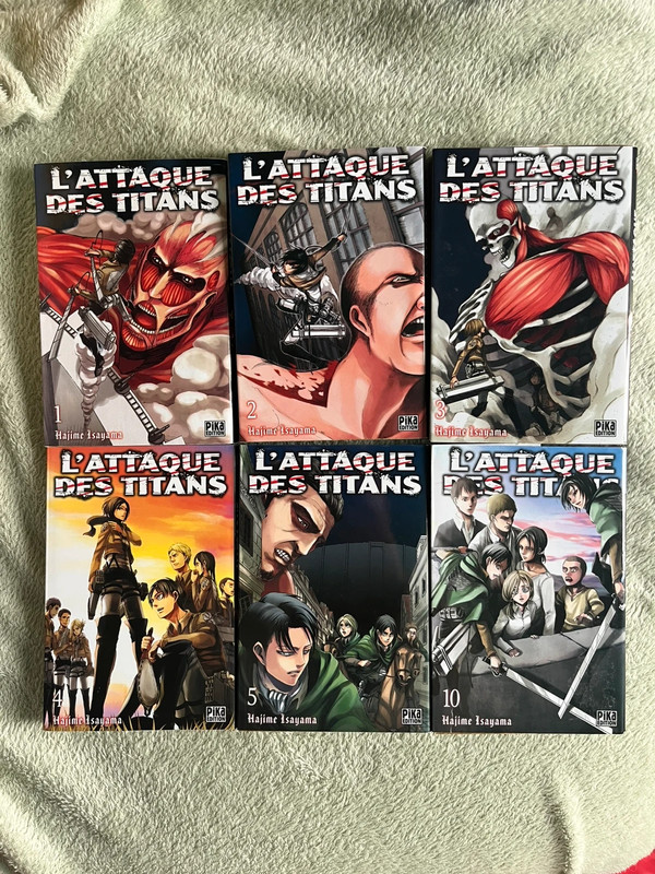 L’attaque des titans lot 6 mangas