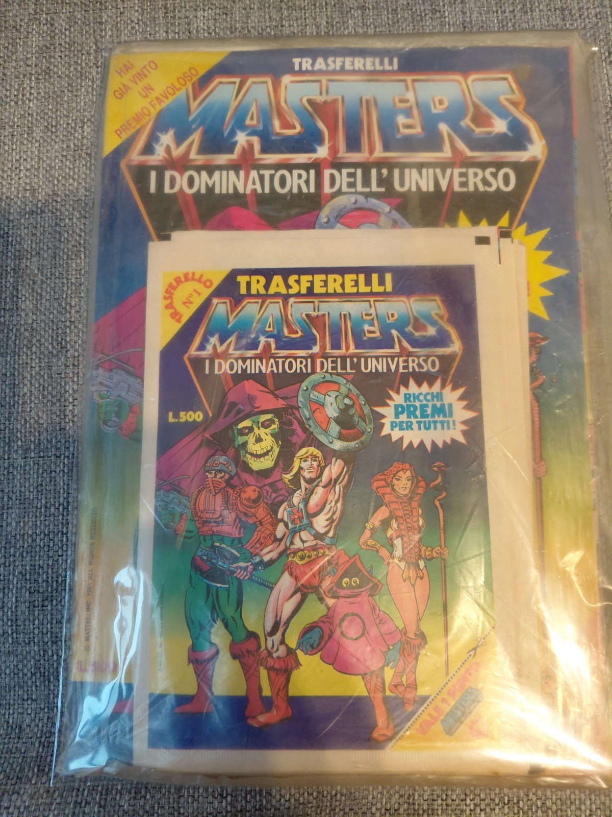 Masters of the universe. album e le 16 buste. TUTTO SIGILLATO in confezione RARO