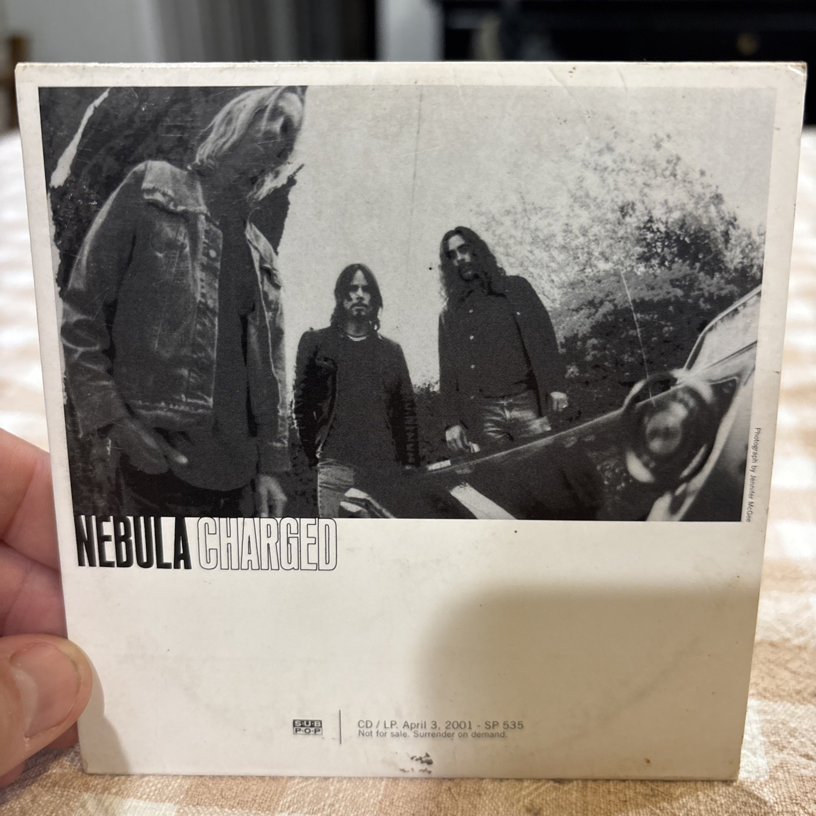 NEBULA - Charged. Sub Pop 2001 Promo Advance CD. Not for Sale. SP 535