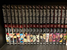 Jujutsu Kaisen Manga Lotto Volumi 0-17 Inglese di Gege Akutami (VIZ)