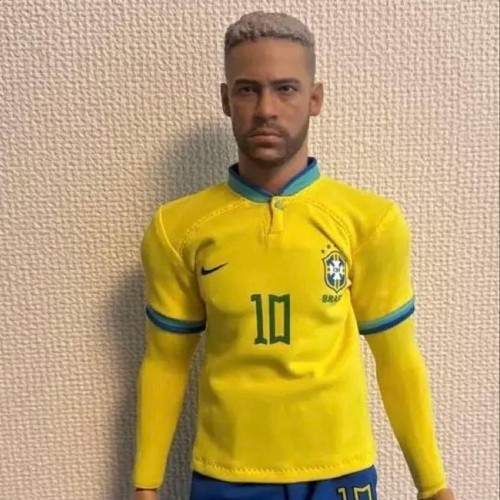 Figurina Neymar Nazionale Brasile #10 scala 1/6 con tatuaggio