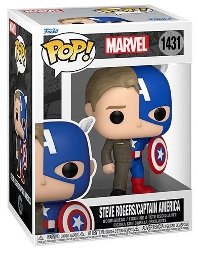 Merchandising Marvel: Funko Pop! Captain America - Split Captain Steve Rogers​