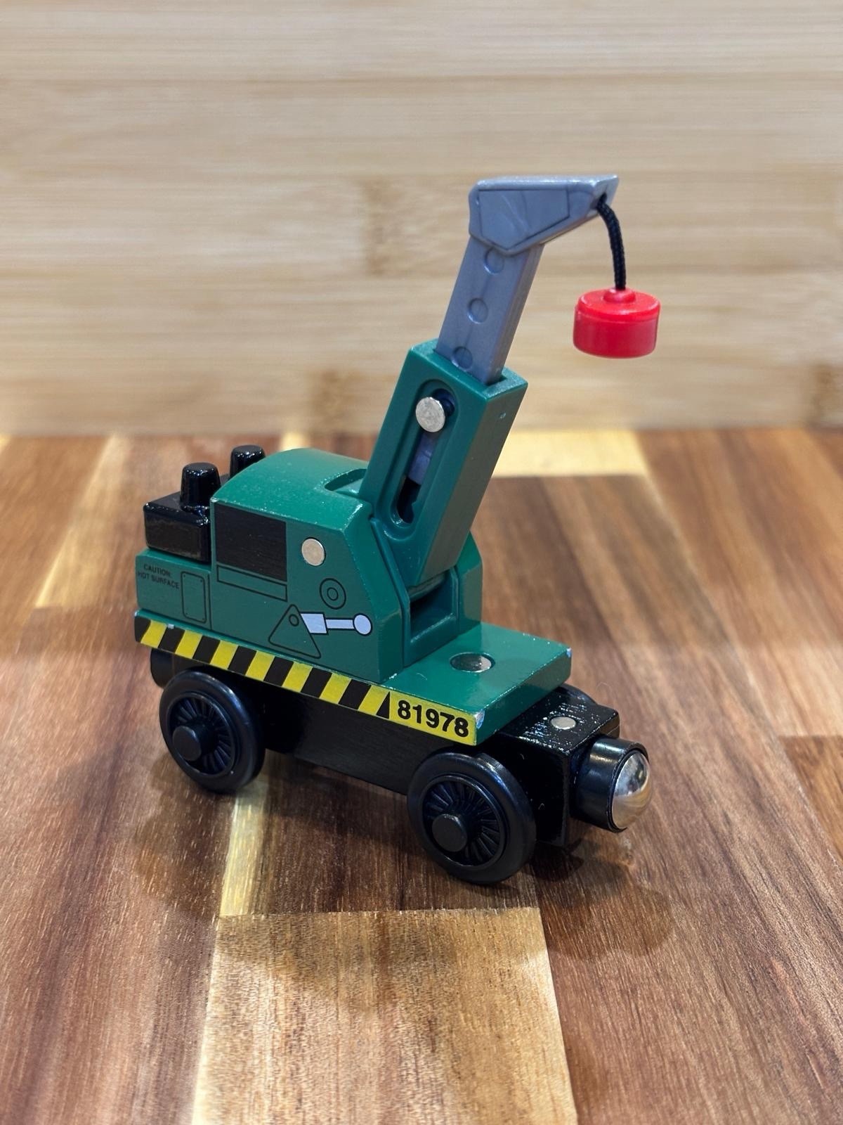 Trenino gru merci banchina ferrovia in legno Thomas & Friends