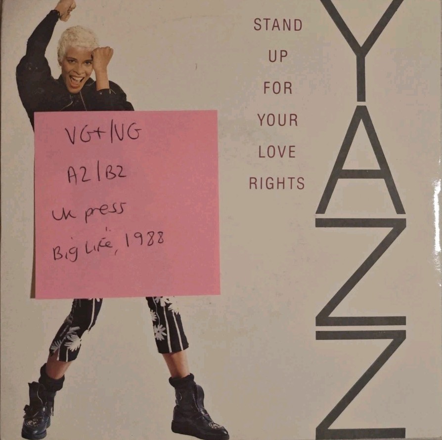Yazz Stand Up For Your Love Rights Vinyl Record 7" VG+/VG BLR5 1988