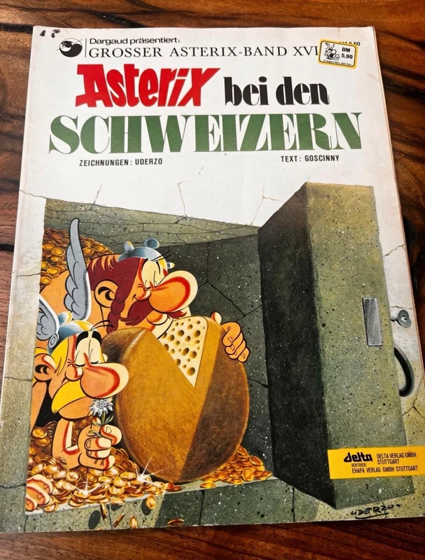 Delta Verlag Asterix bei den Schweizern Album Deutsch 1973 – Goscinny/Uderzo