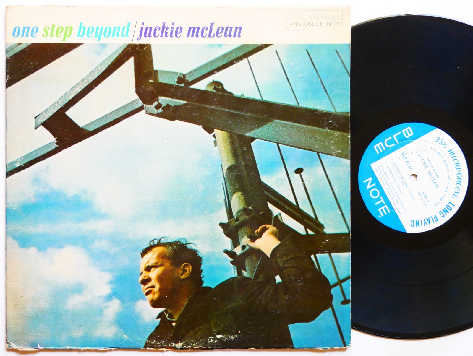 JACKIE MCLEAN One Step Beyond LP BLUE NOTE BLP 4137 NY EAR MONO Bobby Hutcherson