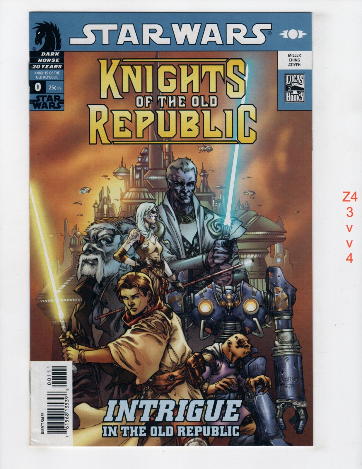 Star Wars Cavalieri della Vecchia Repubblica Ribellione #0 VF/NM 2006 Dark Horse z434